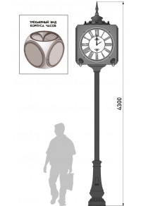 Уличные часы Ч.01